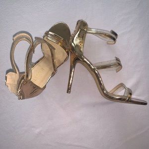 Rose Gold High Heel Shoes